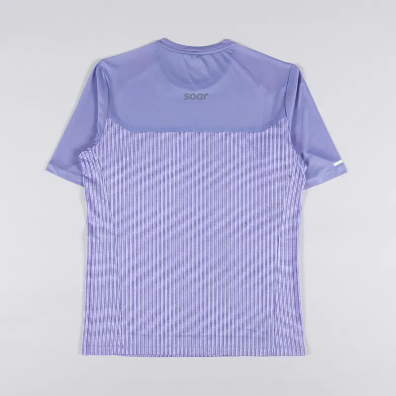 SOAR Running Hot Weather T Shirt Lilac-1