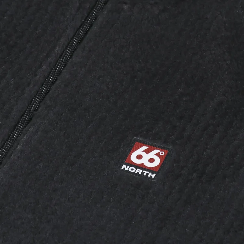66 North Hrannar Alpha Zip Neck Fleece Black-4