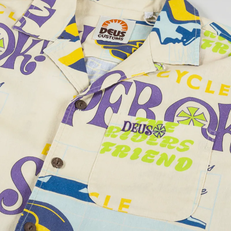 Deus Ex Machina Hard Hat Shirt Off White-3