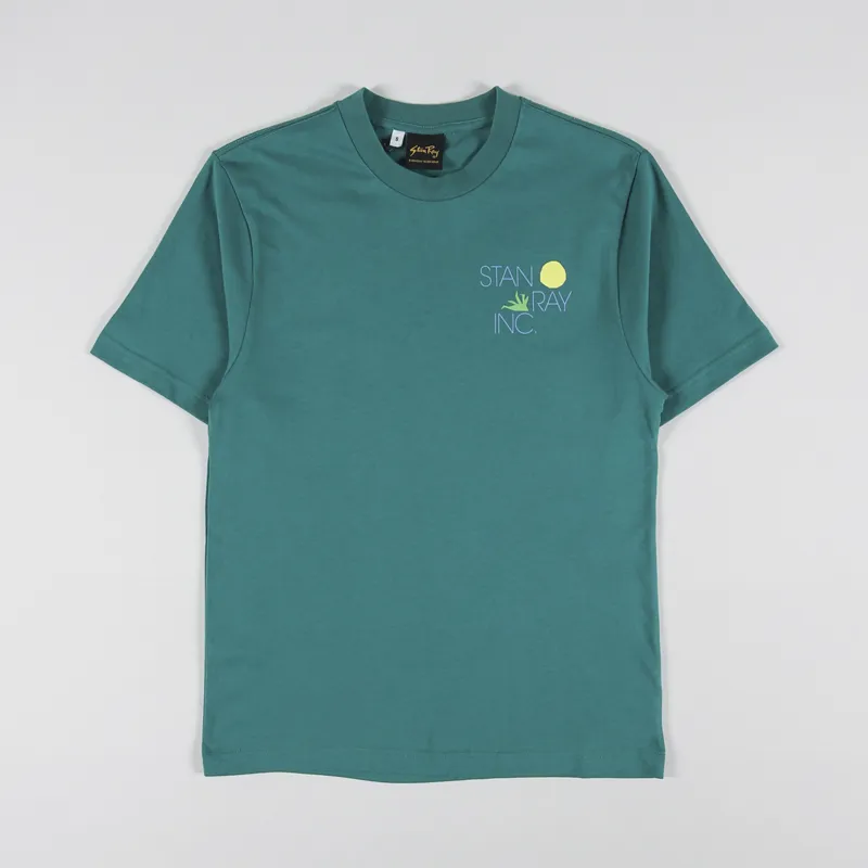 Stan Ray Hardly Working T Shirt Agave-1