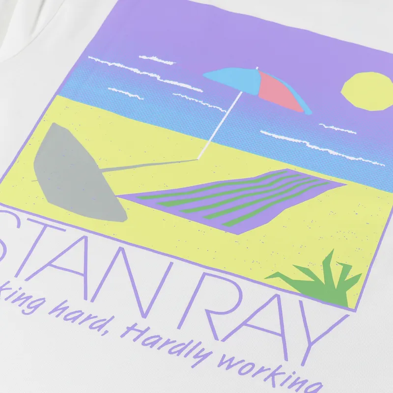 Stan Ray Hardly Working T Shirt Natural-4