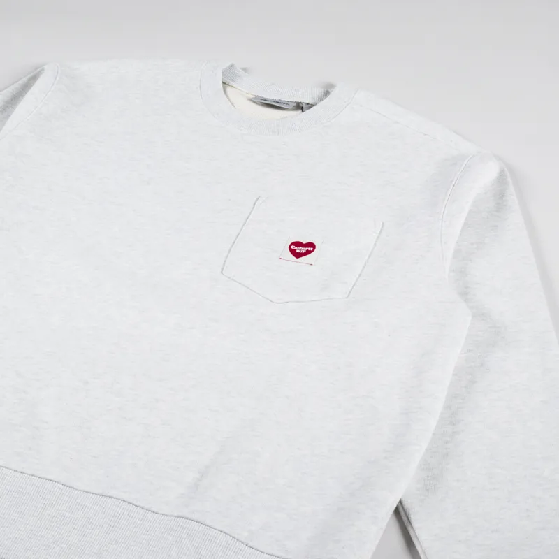 Carhartt WIP Heart Pocket Sweat Ash Heather-2