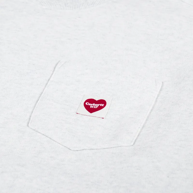 Carhartt WIP Heart Pocket Sweat Ash Heather-4