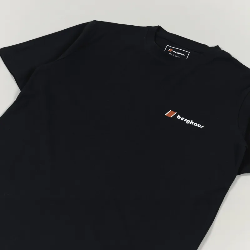 Berghaus Heritage Front And Back Logo T Shirt Black-3