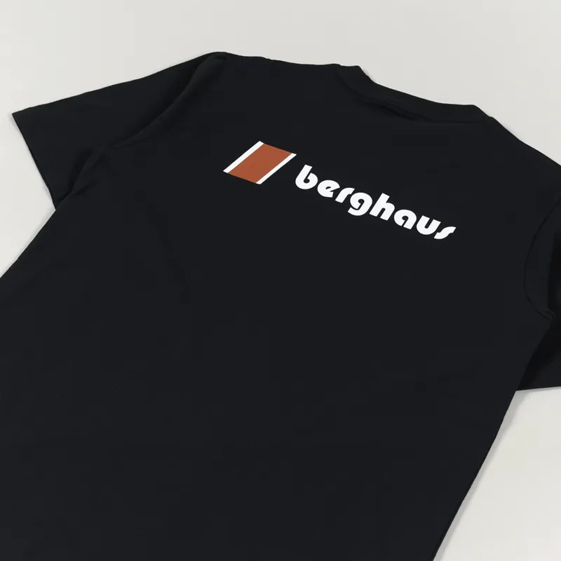 Berghaus Heritage Front And Back Logo T Shirt Black-2