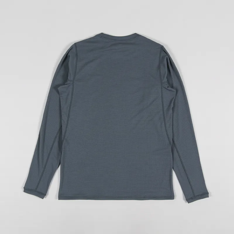 Snow Peak Polyester Power Dry Long Sleeve T Shirt Grey-1