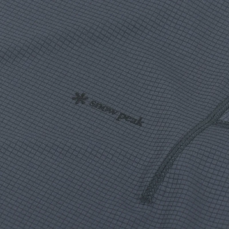 Snow Peak Polyester Power Dry Long Sleeve T Shirt Grey-5