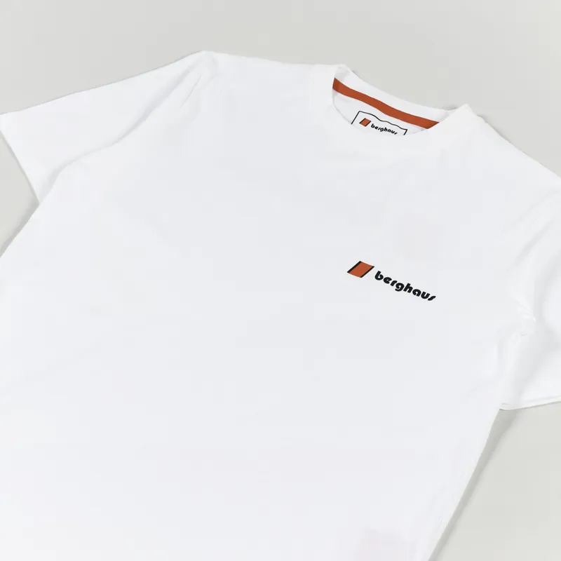 Berghaus Heritage Front And Back Logo T Shirt White-3