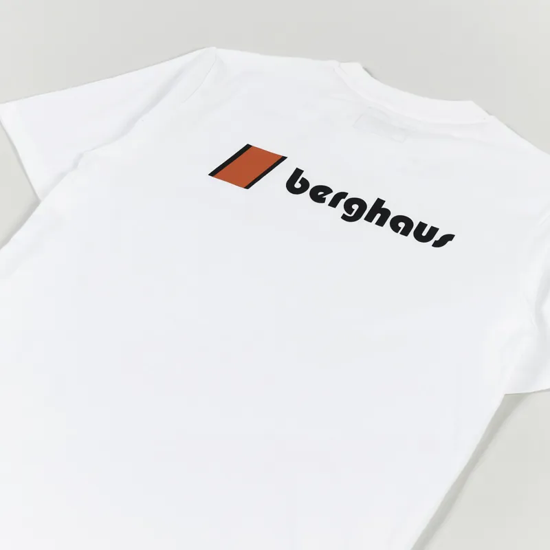 Berghaus Heritage Front And Back Logo T Shirt White-2