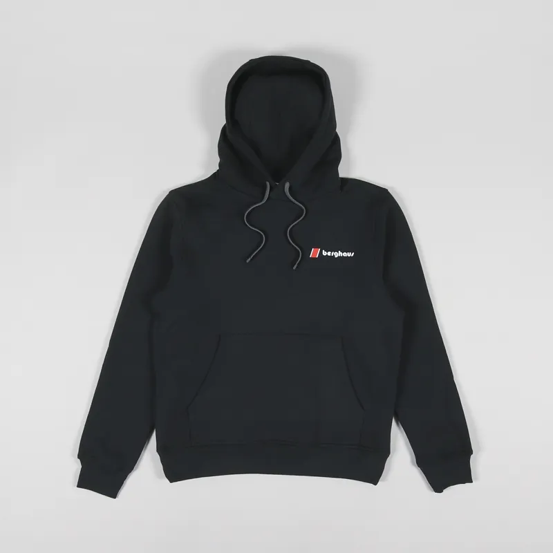 Berghaus Mens Heritage Small Logo Pullover Hoodie Black