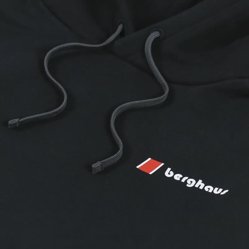 Berghaus Heritage Small Logo Hoodie Black-4