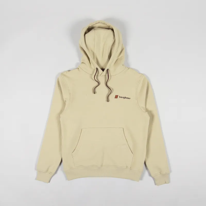 Berghaus Heritage Small Logo Hoodie Pale Khaki