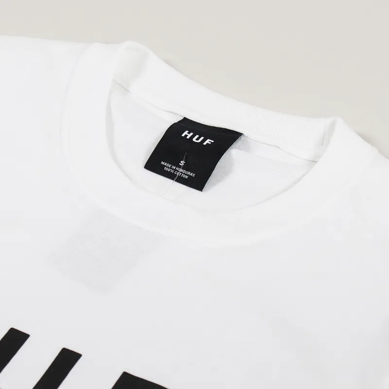 Huf Essentials OG Logo T Shirt White-3