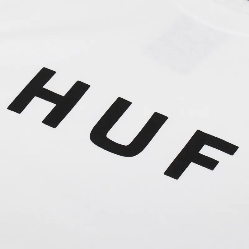 Huf Essentials OG Logo T Shirt White-2
