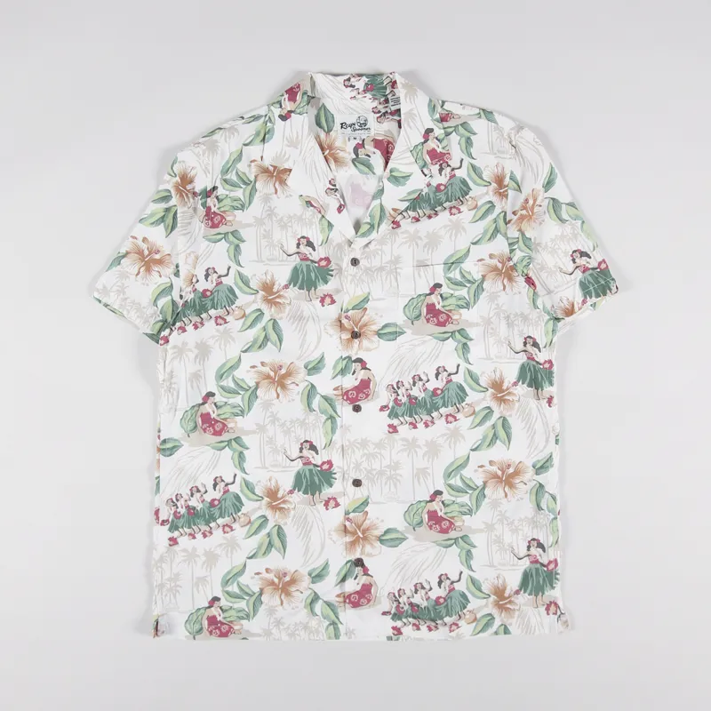 Reyn Spooner Hula Show Shirt White