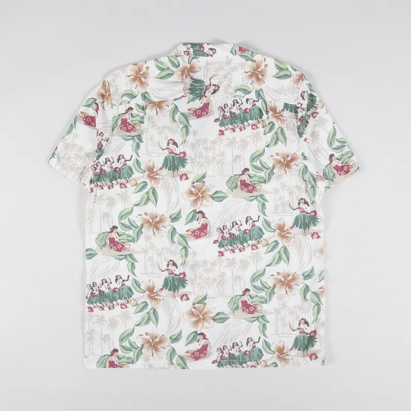 Reyn Spooner Hula Show Shirt White-1