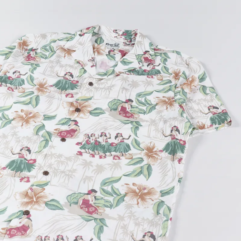 Reyn Spooner Hula Show Shirt White-2
