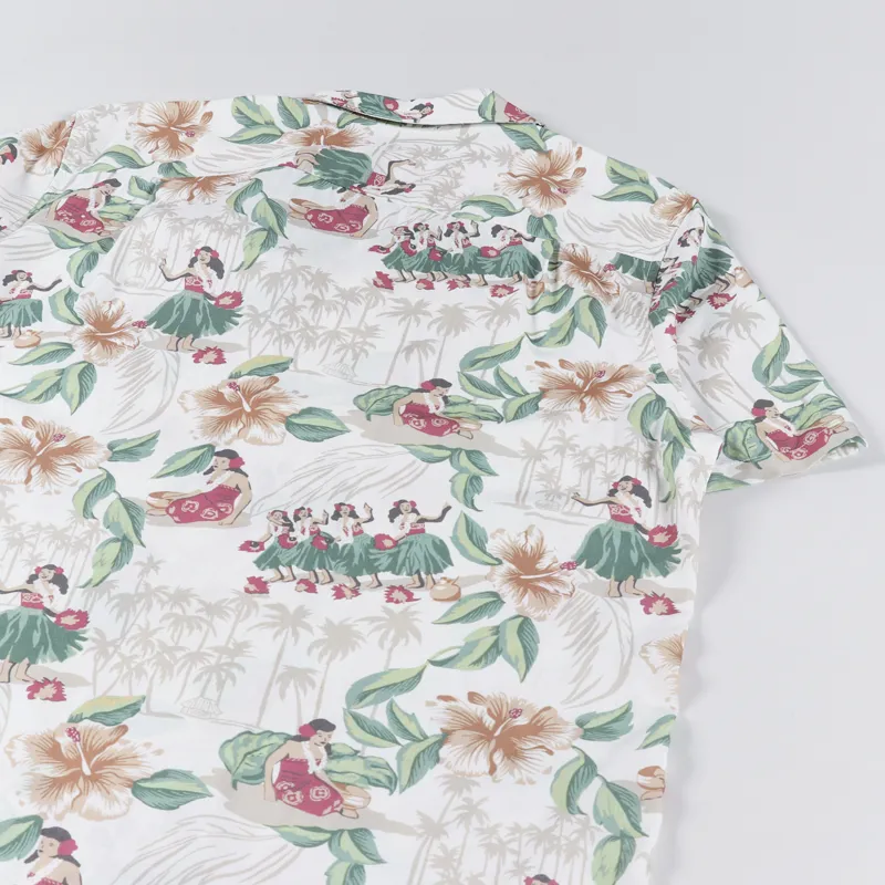 Reyn Spooner Hula Show Shirt White-3