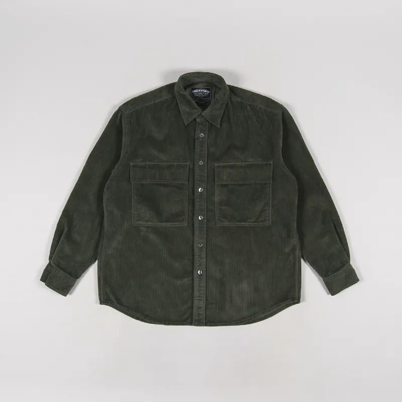 FrizmWORKS Heavy 8 Wale Cord Shirt Olive