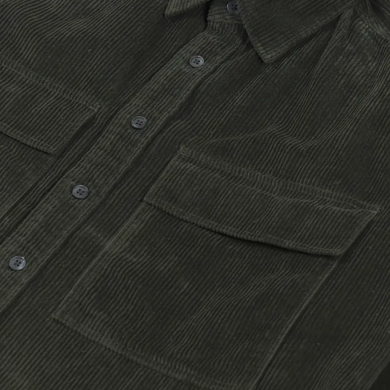 FrizmWORKS Heavy 8 Wale Cord Shirt Olive-6