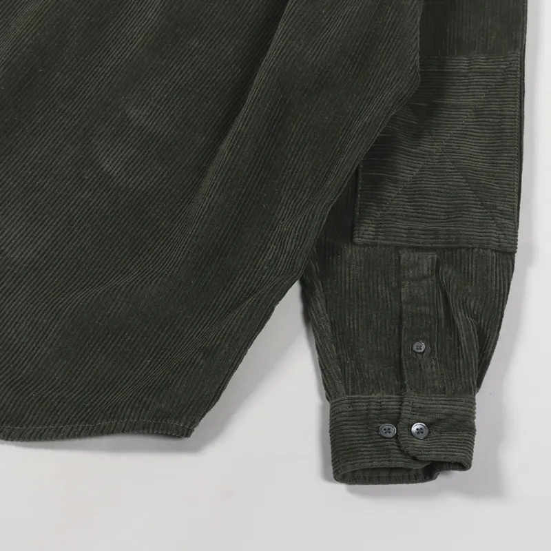 FrizmWORKS Heavy 8 Wale Cord Shirt Olive-4