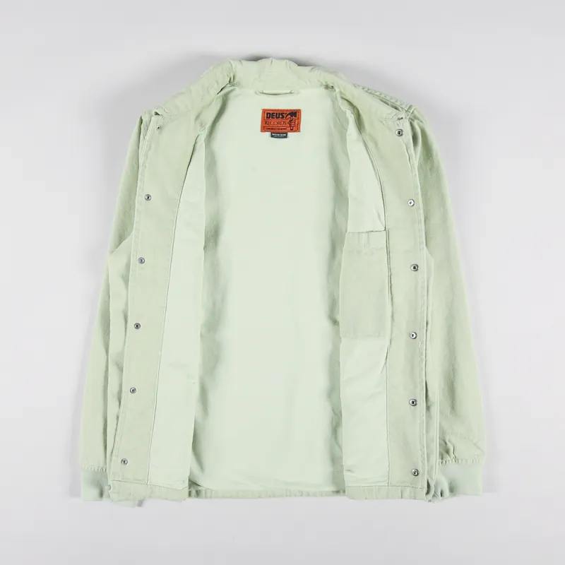Deus Ex Machina Heavyweight Canvas Coach Jacket Spearmint-2
