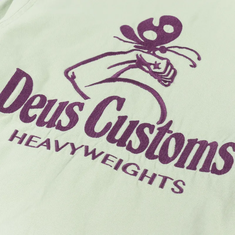 Deus Ex Machina Heavyweight Canvas Coach Jacket Spearmint-10