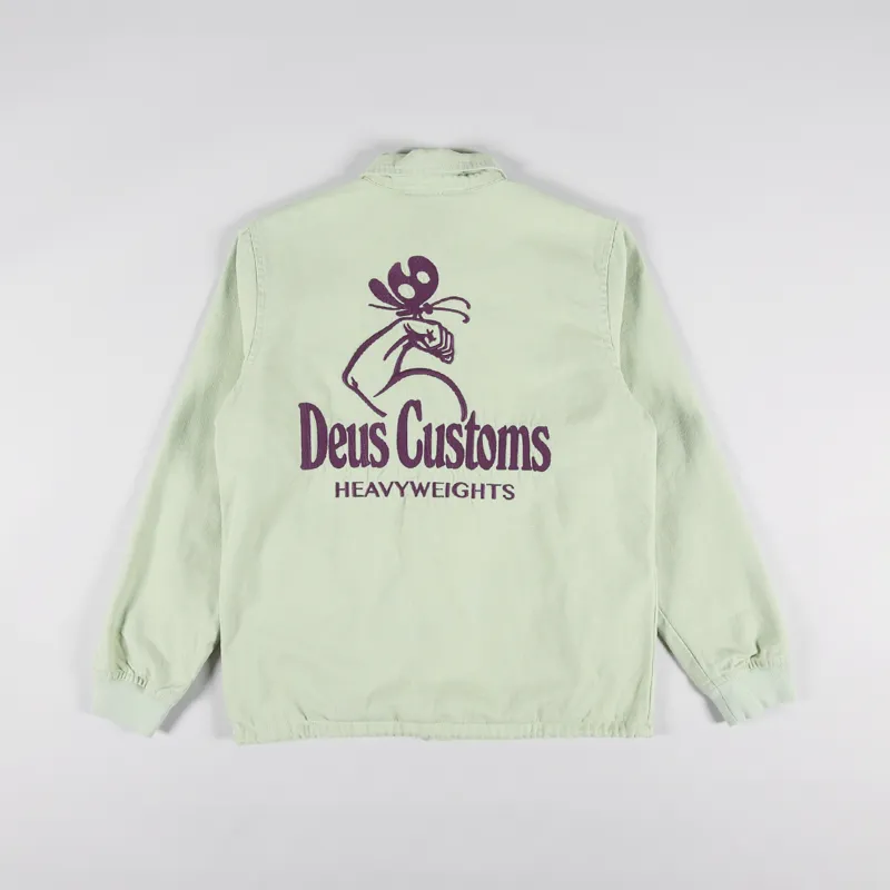 Deus Ex Machina Heavyweight Canvas Coach Jacket Spearmint
