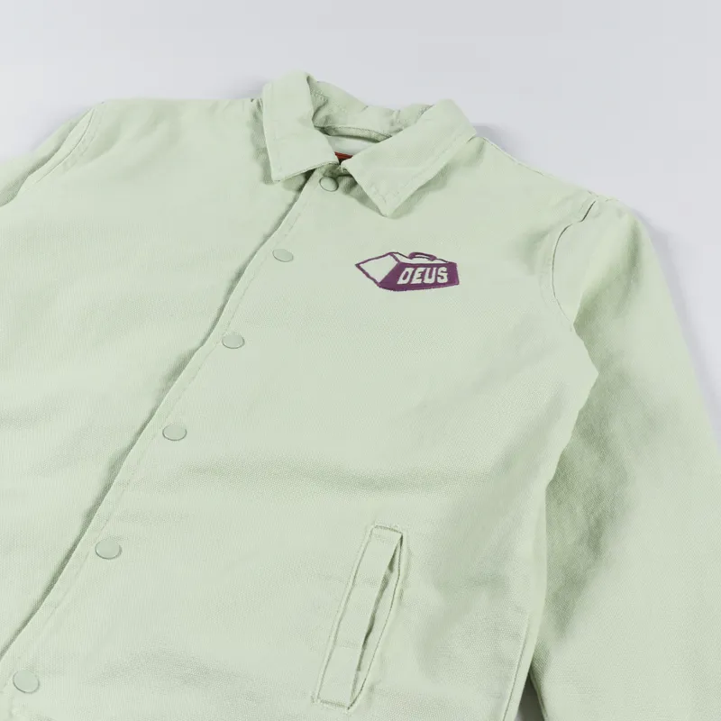 Deus Ex Machina Heavyweight Canvas Coach Jacket Spearmint-3
