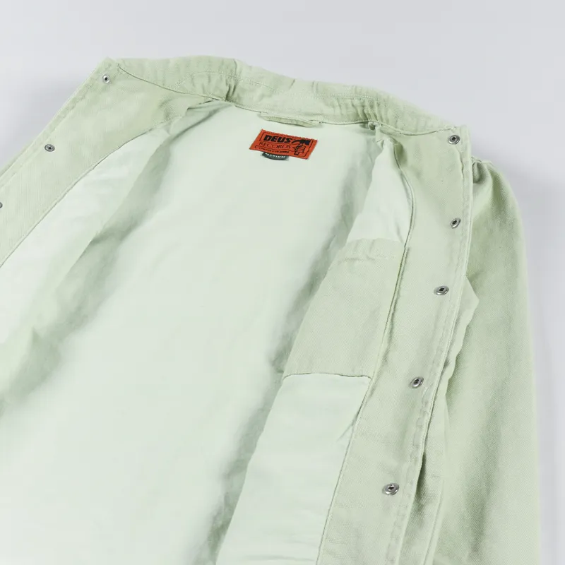 Deus Ex Machina Heavyweight Canvas Coach Jacket Spearmint-8