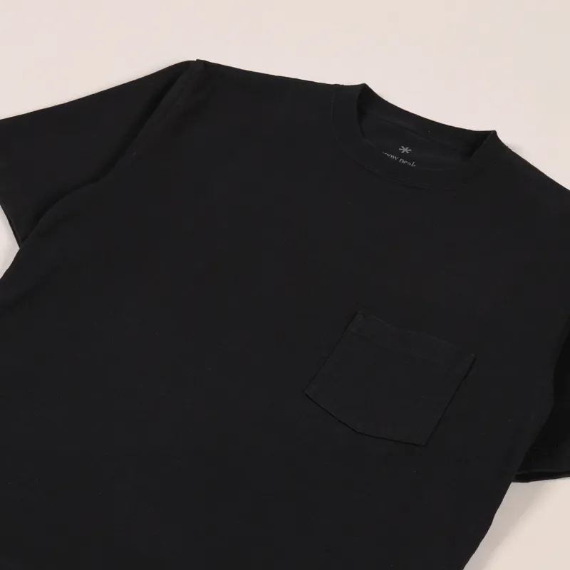 Snow Peak Heavy Cotton T Shirt Black-1