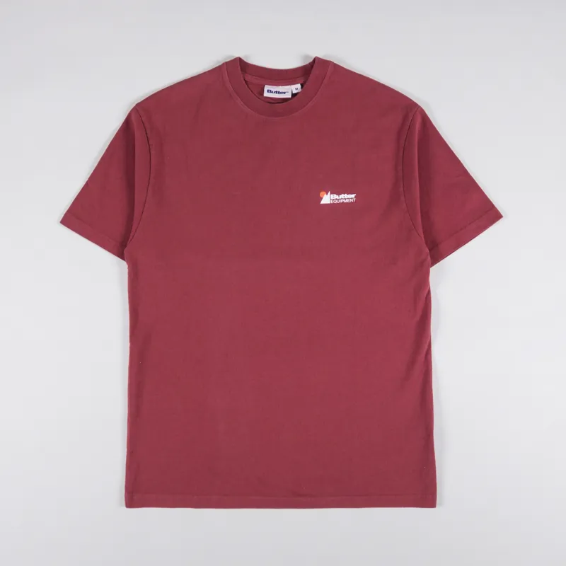 Butter Goods Heavyweight Pigment Dye T Shirt Redwood