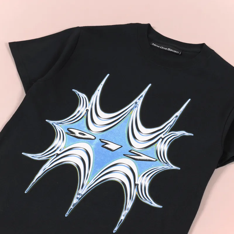 Call Me 917 Hyper Splash T Shirt Black-1