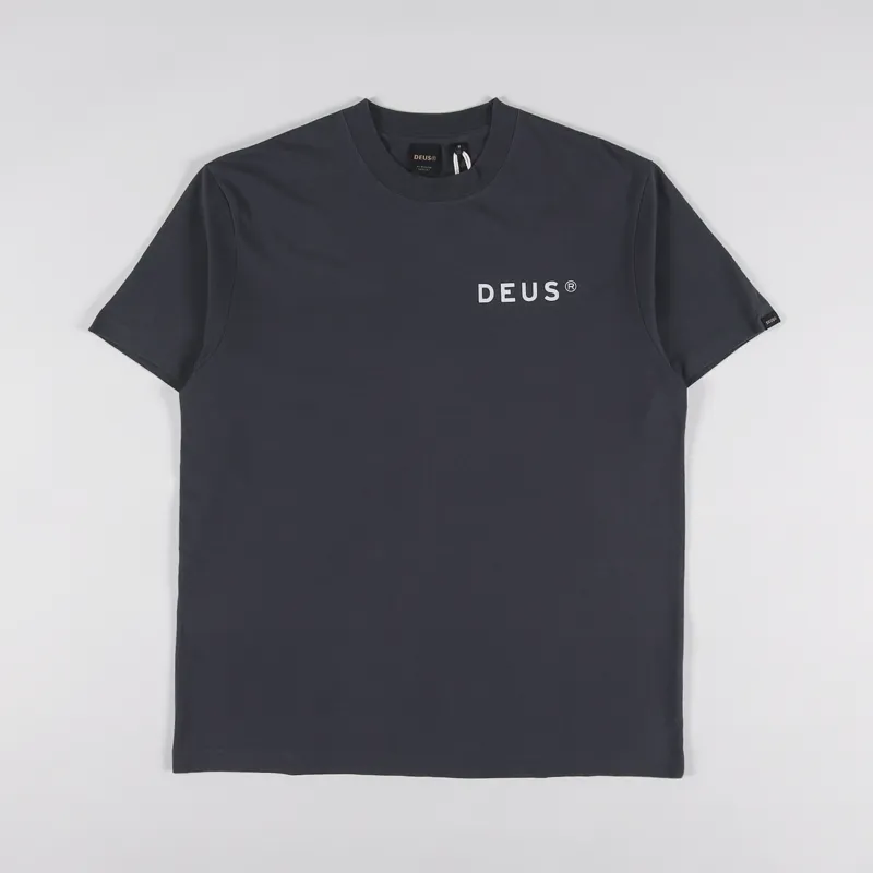 Deus Ex Machina Haywood T Shirt Anthracite-1