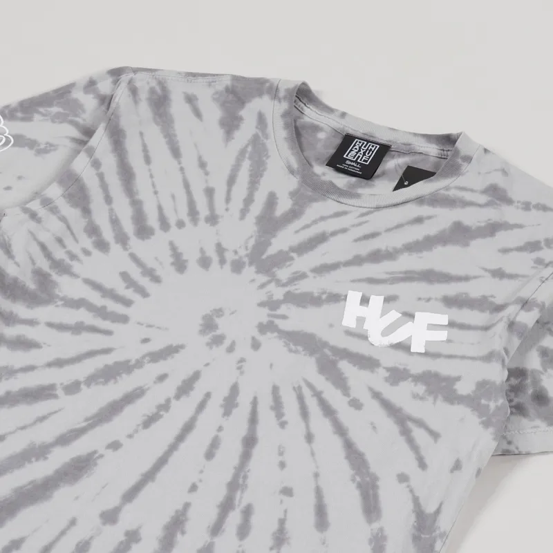 Huf Haze Brush Tie Dye T Shirt Black-3