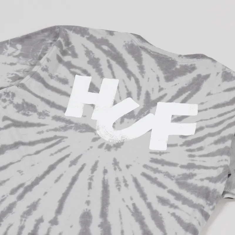 Huf Haze Brush Tie Dye T Shirt Black-2