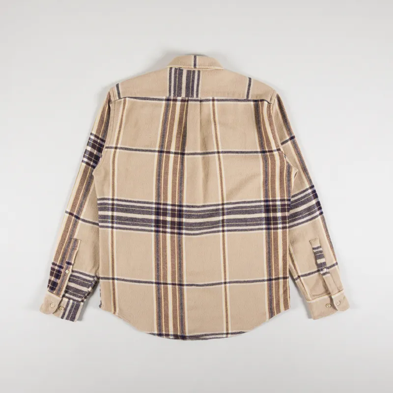 Portuguese Flannel Hazelnut Check Shirt Multi-1