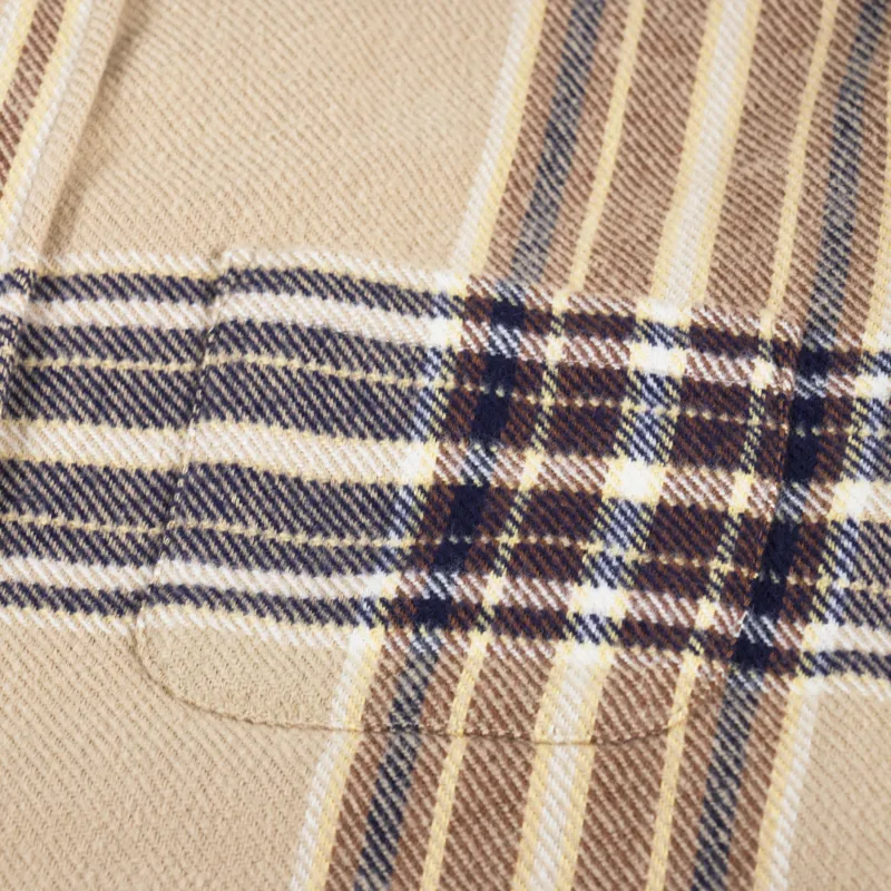 Portuguese Flannel Hazelnut Check Shirt Multi-4