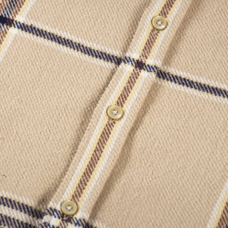 Portuguese Flannel Hazelnut Check Shirt Multi-5