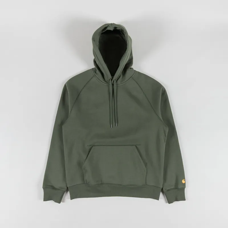 Carhartt WIP Hooded Chase Sweat Leaf Gold