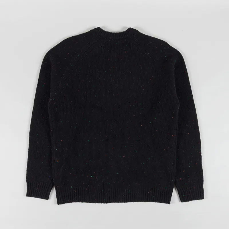 Carhartt WIP Anglistic Sweater Speckled Black-1