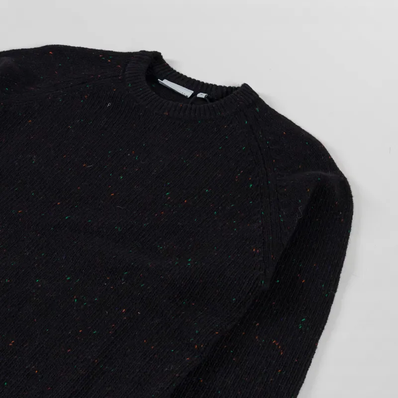 Carhartt WIP Anglistic Sweater Speckled Black-2