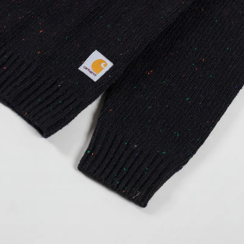 Carhartt WIP Anglistic Sweater Speckled Black-5