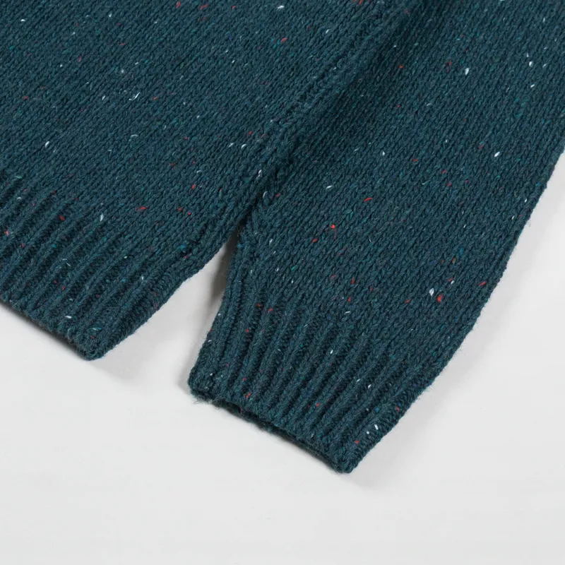Carhartt WIP Anglistic Sweater Speckled Deep Lagoon-6