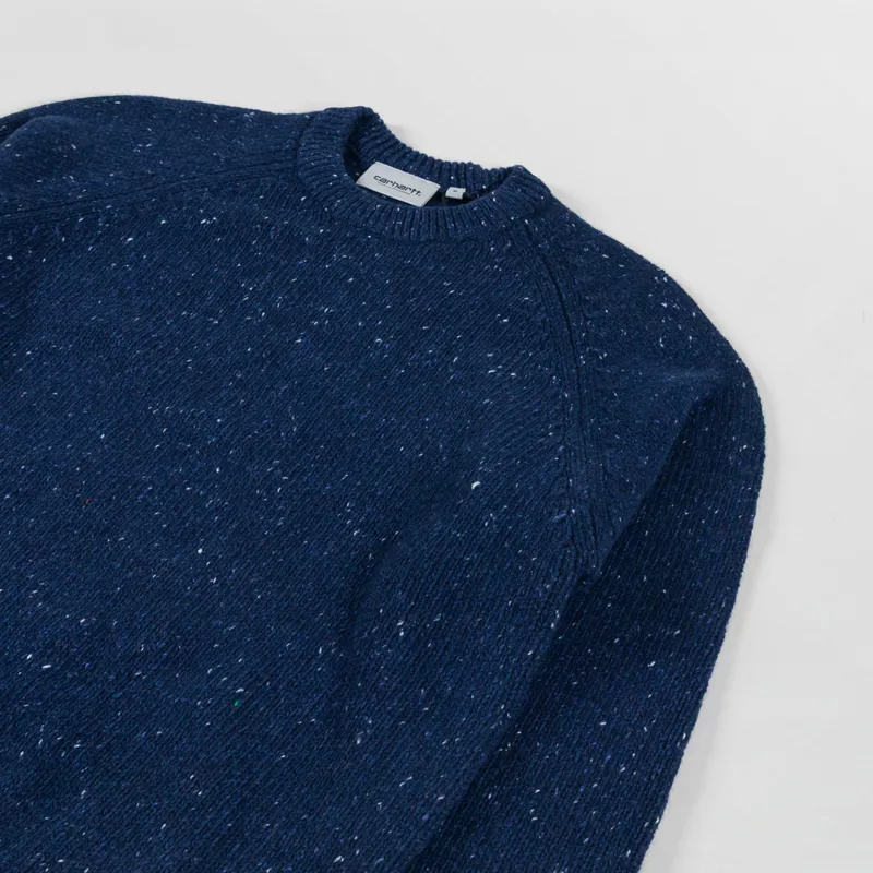Carhartt WIP Anglistic Sweater Speckled Jupiter-2