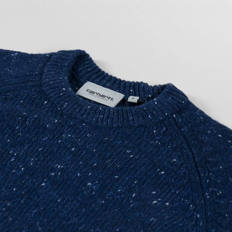 Carhartt WIP Anglistic Sweater Speckled Jupiter-4