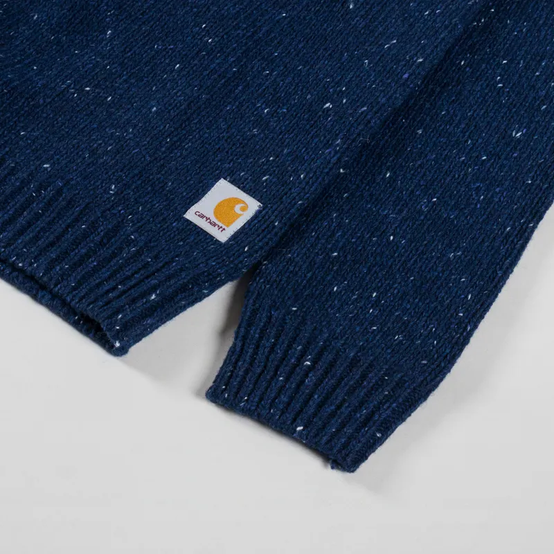 Carhartt WIP Anglistic Sweater Speckled Jupiter-5