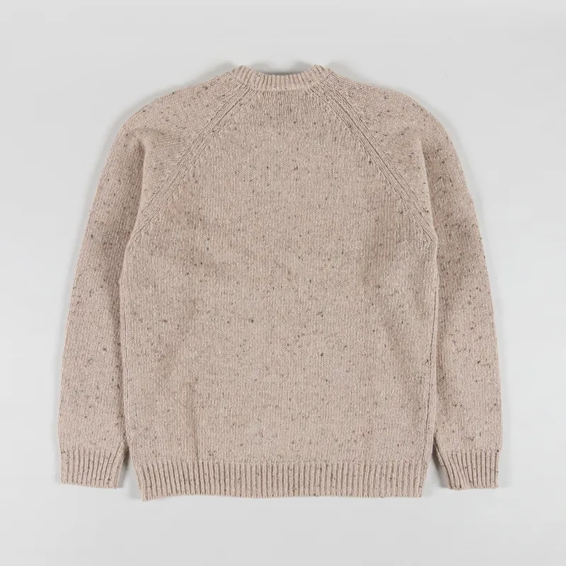 Carhartt WIP Anglistic Sweater Speckled Fleur De Sel-1