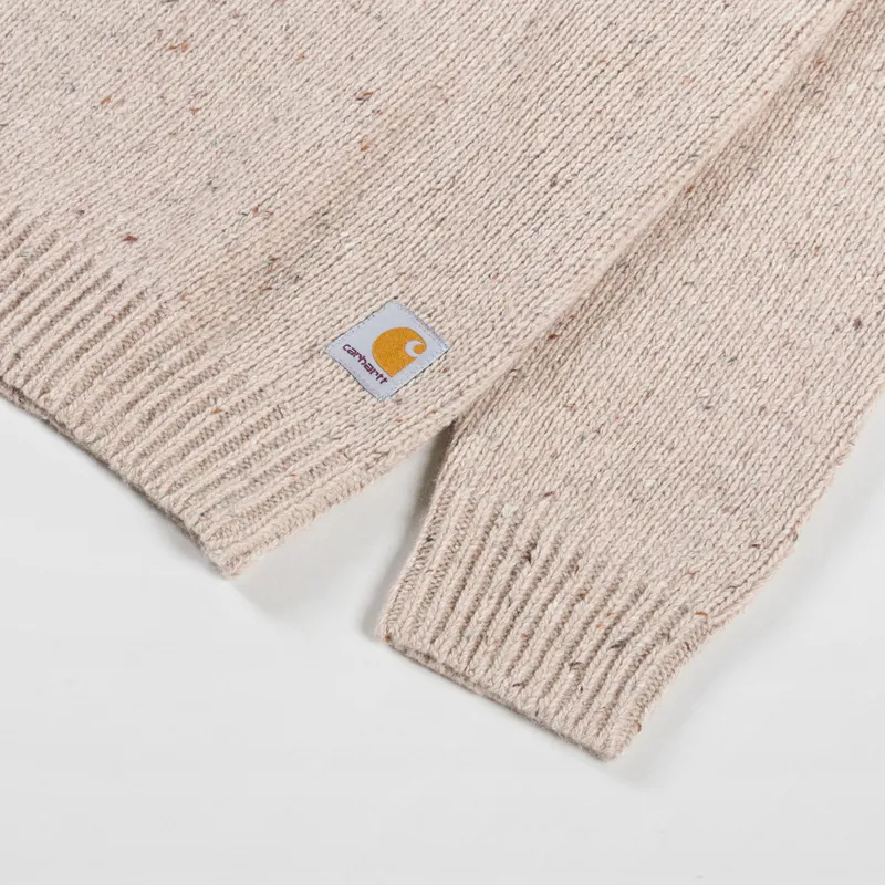 Carhartt WIP Anglistic Sweater Speckled Fleur De Sel-5