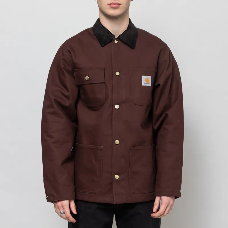 Carhartt WIP Michigan Coat Tobacco Black Rigid
